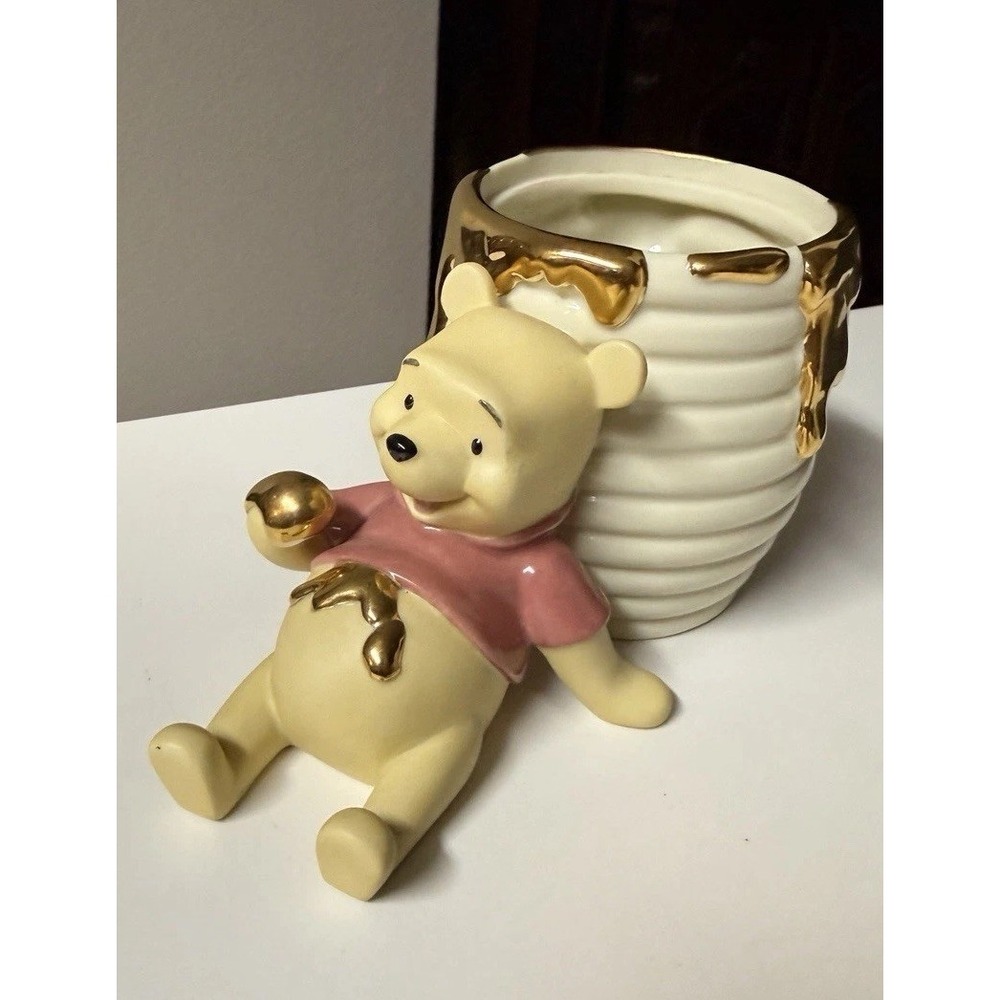 Lenox Disney Winnie Pooh Sweetest Friendship Sugar Creamer 2004 Gold